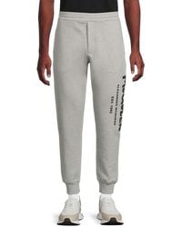 McQueen - Graffiti Logo Cotton Joggers - Lyst
