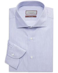 Canali - Micro Dot Cotton Slim-fit Dress Shirt - Lyst