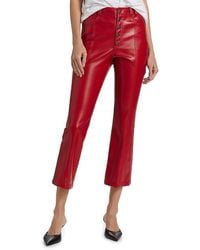 Cinq À Sept - Roxette Faux-leather Crop Pants - Lyst