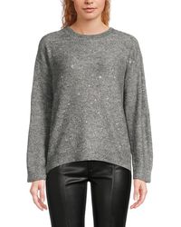 Joseph A - Embellished Sweater - Lyst