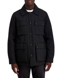 Karl Lagerfeld - Quilted Regular-Fit Trucker Jacket - Lyst