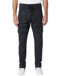 Hudson Jeans Ripstop Cotton Cargo Trousers - Black