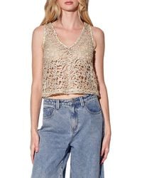 Walter Baker - Macie Lace Cropped Sleeveless Top - Lyst