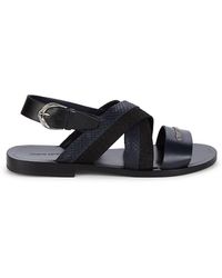 branded leather sandals for men