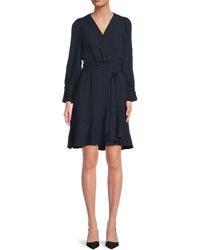 Nanette Lepore - Belted Surplice Mini Dress - Lyst