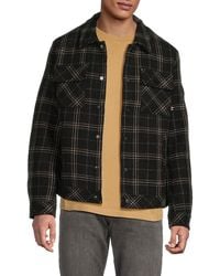 HUNTER - Plaid Cotton Button-Front Shirt Jacket - Lyst