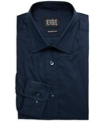 Scotch & Soda - Solid Modern Fit Dress Shirt - Lyst