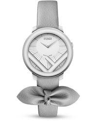 Fendi - Kim Jones Capsule 28Mm Stainless Steel Case & Leather Strap Watch - Lyst