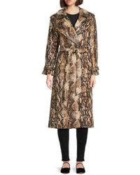Alice + Olivia - Nevada Drapey Mid Length Trench Coat - Lyst