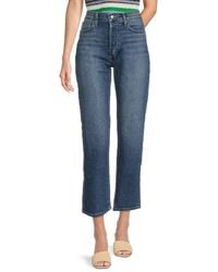 Joe's Jeans - Cotton-Blend Straight Ankle Jeans - Lyst