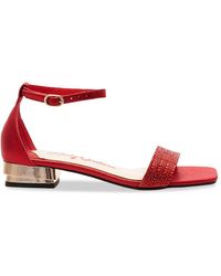 Lady Couture - Doris Rhinestone Embellished Sandals - Lyst