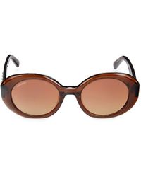 Swarovski - 52mm Crystal Oval Sunglasses - Lyst