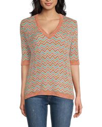 Missoni - Missoni Chevron-Knit Mohair-Blend Sweater - Lyst