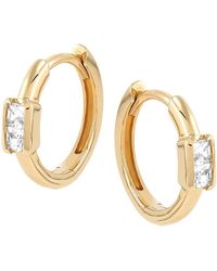 Saks Fifth Avenue - Saks Fifth Avenue 14k Yellow Gold & 0.2 Tcw Diamond Huggie Earrings - Lyst