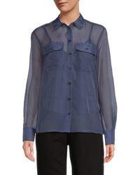 Rag & Bone - Sonica Sheer Button Shirt - Lyst