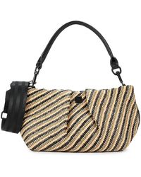 Think Royln - Savannah Woven Design Raffia Top Handle Bag - Lyst
