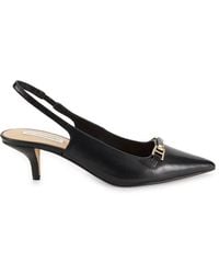 Saks Fifth Avenue - Rosalyn 64Mm Leather Slingback Pumps - Lyst