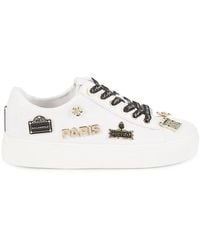 Karl Lagerfeld - Cate Embellished Low-Top Sneakers - Lyst