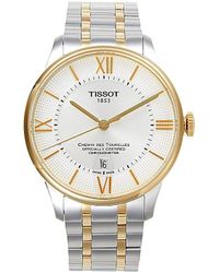 Tissot - T-classic Chemin Des Tourelles 42mm Stainless Steel Automatic Bracelet Watch - Lyst