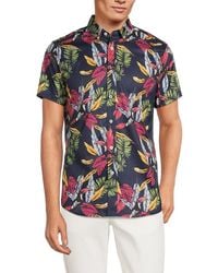 Report Collection - Tropical Button Down Shirt - Lyst