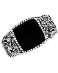 Effy - Sterling Silver & Black Onyx Dragon Ring - Lyst