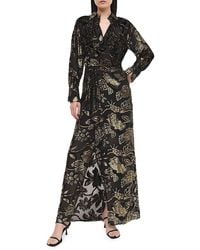 Jonathan Simkhai - Marzia Floral Mettalic Flocked Velvet A-Line Gown - Lyst