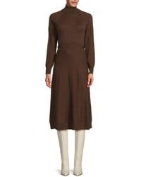 10 Crosby Derek Lam - Becky Wool-Cotton Midi-Dress - Lyst
