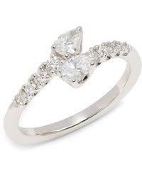 Saks Fifth Avenue - 14K 0.69 Tcw Lab-Grown Diamond Pear & Round Cut Band Ring - Lyst