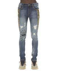Cult Of Individuality - Punk Tiger Lucky Bastard Super Skinny Jeans - Lyst