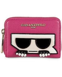Karl Lagerfeld - Maybelle Zip Around Mini Wallet - Lyst