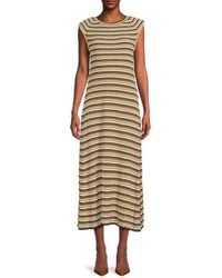 Ba&sh - Essie Striped A-Line Maxi Dress - Lyst