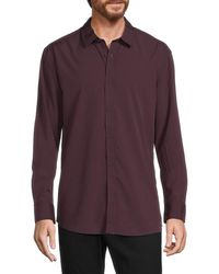 Kenneth Cole - Long Sleeve Button Down Shirt - Lyst