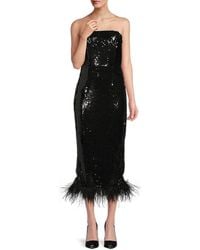 Bebe - Sequin Midi-Dress - Lyst