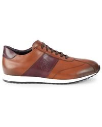 Bruno Magli Carlo Leather Sneakers - Brown