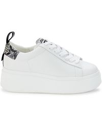 Ash - Move Snakeskin Embossed Leather Sneakers - Lyst