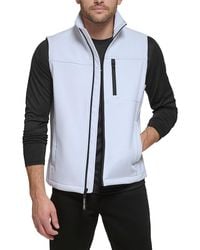 Calvin Klein - Mock Turtleneck Zip Up Vest - Lyst