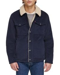 Levi's - Faux Shearling Lined Corduroy Trucker Jacket - Lyst