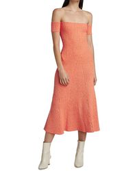 Anna Quan Valerie Off-the-shoulder Dress - Orange