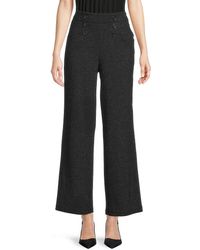 Womens Trousers Slacks and Chinos Max Studio Trousers Max Studio Synthetic Sailor Wide Leg Pants in Black Slacks and Chinos 