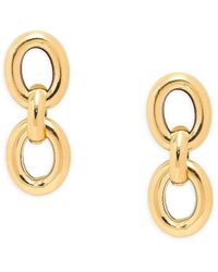 Saks Fifth Avenue - 18k Goldplated Sterling Silver Bold Link Drop Earrings - Lyst