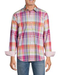 Tommy Bahama - Sarasota Stretch Madras Check Linen Blend Shirt - Lyst