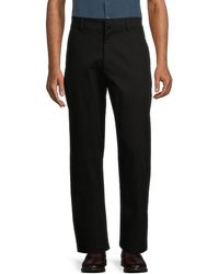 Theory - High Rise Stretch Cotton Pants - Lyst