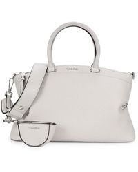 Calvin Klein - Cypress Logo Two Way Satchel - Lyst