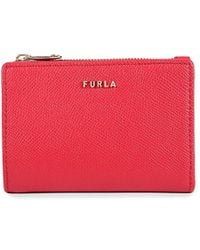 Furla - Logo Leather Bi Fold Wallet - Lyst