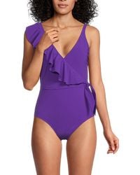 Gottex - V-Neck One Piece Swimsuit - Lyst