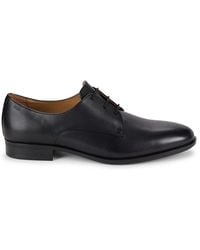 BOSS - Colby Leather Derby Shoes - Lyst