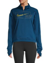 Nike Icon Clash Quarter-zip Pullover - Blue