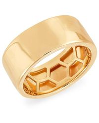 Saks Fifth Avenue - 14k Yellow Gold Wide Band Ring - Lyst