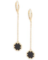 Sterling Forever - 14k Goldplated, Mother-of-pearl & Cubic Zirconia Drop Earrings - Lyst