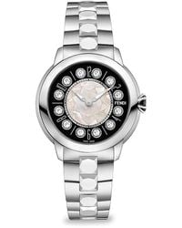 Fendi - Ishine 38mm Stainless Steel, Topaz, Black Spinel & Mother Of Pearl Bracelet Watch - Lyst